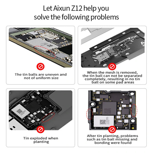 AiXun Z12 Strong Magnetic Middle Frame Reballing Platform – For iPhone 12 Series Motherboard Repair