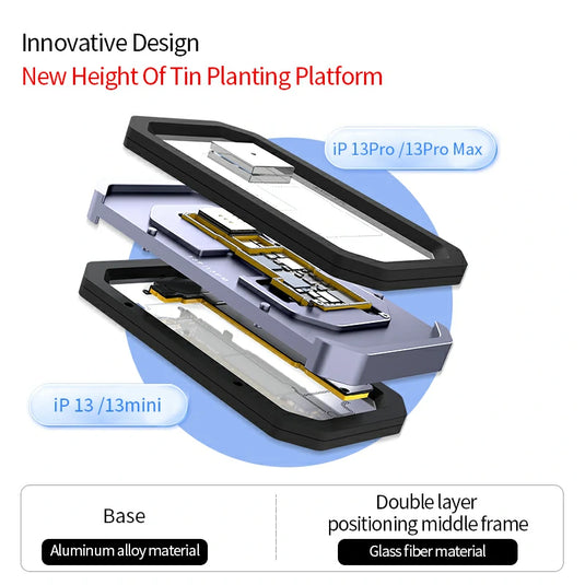 AiXun Z13 Middle Frame Tin Planting Platform – Professional Reballing Tool for iPhone 13 Series