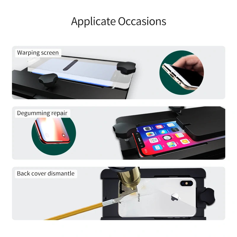 Cargue la imagen en el visor de la galería, AiXun FT08 Multi-Function Phone Repair Fixture – Professional LED Screen &amp; Back Cover Pressing Tool
