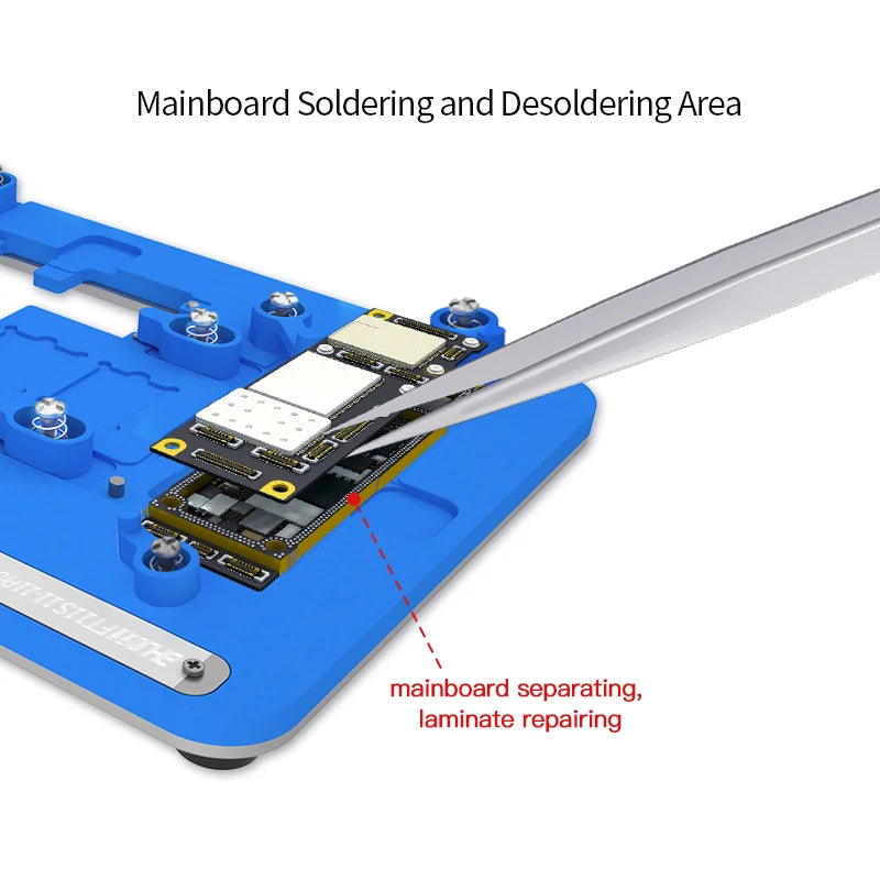 Cargue la imagen en el visor de la galería, AiXun FT11S Logic Board Repair Fixture – Professional Mainboard Separation &amp; Soldering Jig for iPhone 11 Series
