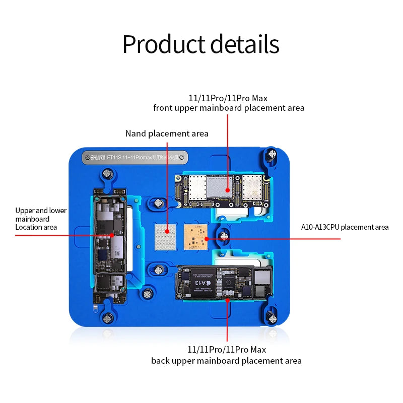 Load image into Gallery viewer, AiXun FT11S Logic Board Repair Fixture – Professional Mainboard Separation &amp; Soldering Jig for iPhone 11 Series
