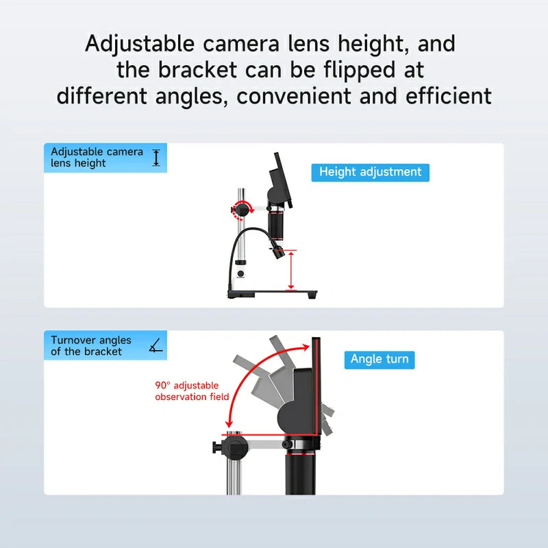 Load image into Gallery viewer, [AiXun DM21] 7-Inch Electronic Digital Microscope with Multimeter Design for Soldering – 2-in-1 Precision Tool
