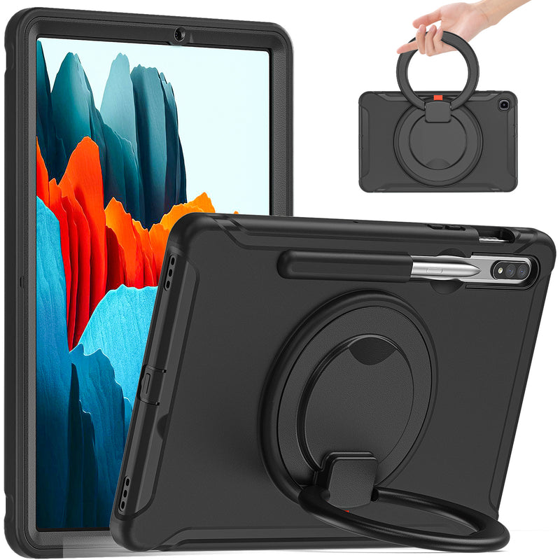 Load image into Gallery viewer, Samsung Galaxy Tab S8 Ultra &amp; S9 Ultra 14.6&quot; - 360 Degree Rotate Shockproof Heavy Duty Tough Ring Holder Stand Case Cover With  Pen Holder - Polar Tech Australia
