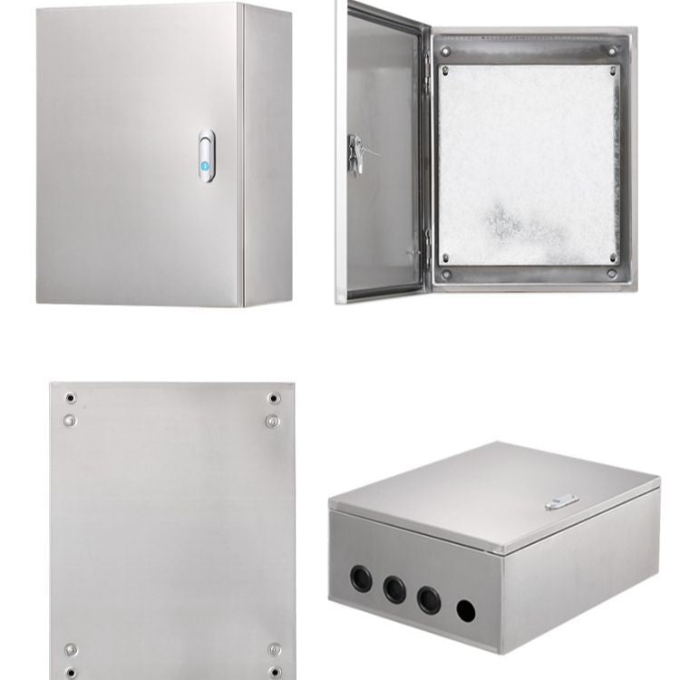 Load image into Gallery viewer, 304 Stainless Steel Weatherproof Anti-Rust/ Anti-Corrosion outdoor Electrical Enclosure CCTV/Alarm Security Equipment Lockable Safe Metal Box Wall Mount
