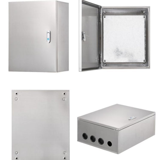 304 Stainless Steel Weatherproof Anti-Rust/ Anti-Corrosion outdoor Electrical Enclosure CCTV/Alarm Security Equipment Lockable Safe Metal Box Wall Mount