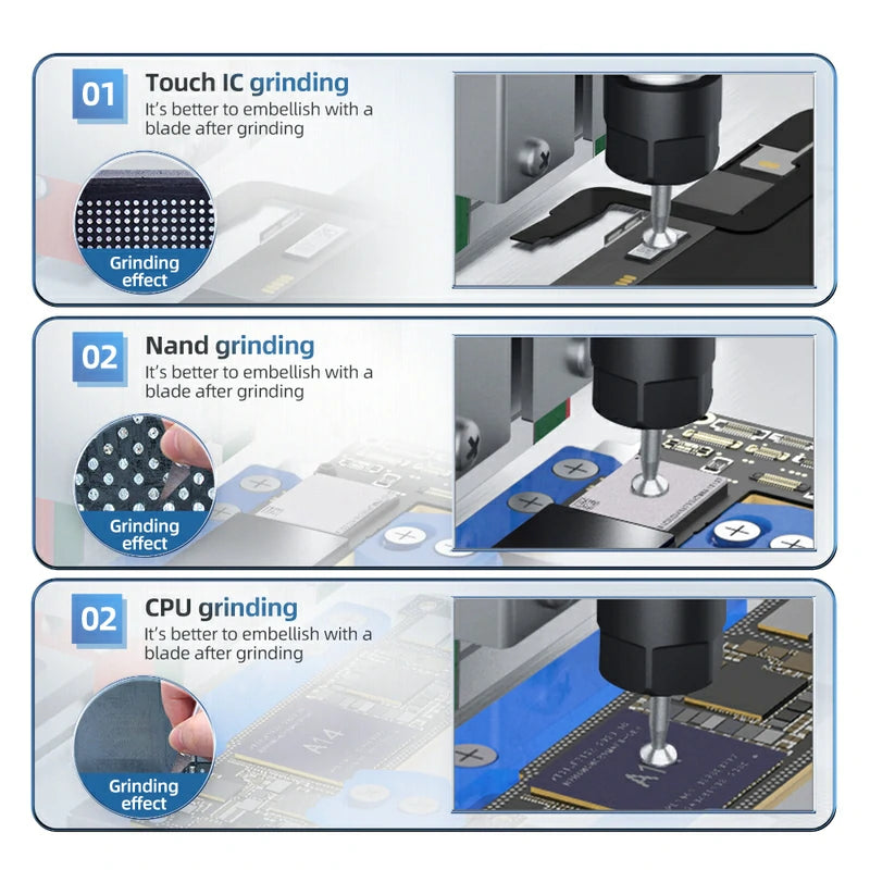 Load image into Gallery viewer, AiXun 2nd Gen Chip Grinding Machine for Touch IC, NAND, and CPU Polishing – Precision and Efficiency
