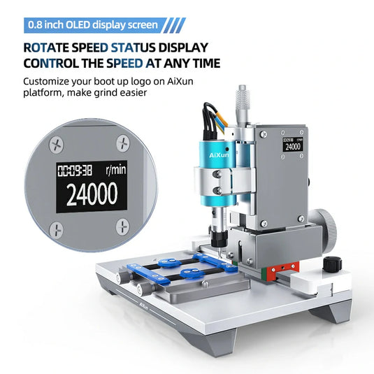 AiXun 2nd Gen Chip Grinding Machine for Touch IC, NAND, and CPU Polishing – Precision and Efficiency