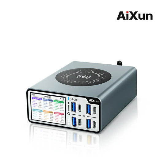 AiXun DP20 Desktop Smart Fast Charger – 200W Multi-Protocol Charging Solution