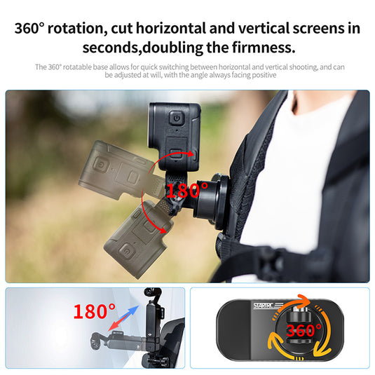 STARTRC Magnetic Universal Backpack Clip for Action Cameras