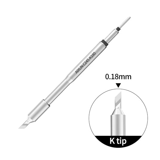 AiXun C245 High-Level Nano Lead-Free Soldering Iron Tips – JBC-Compatible Replacement for T245 Handles