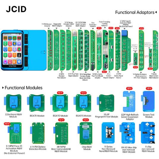 [V1S Pro] JCID Programmer Nand Read and Write Purple Screen Repair for iPhone 6-14PM- JCID