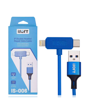 [IS-006] ISOFT Dual Interface Type-C Apple Engineering Cable Automatic DFU Repair Data Cable For iPhone