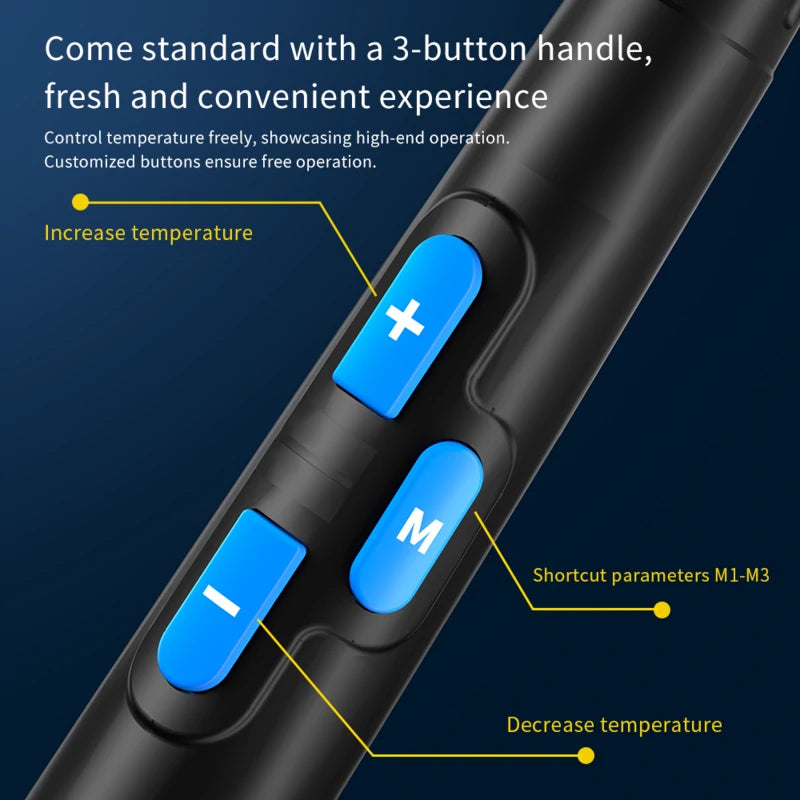 Cargue la imagen en el visor de la galería, [AiXun T225] Intelligent 4-in-1 Soldering Handle – 7-Core Plug Soldering Iron
