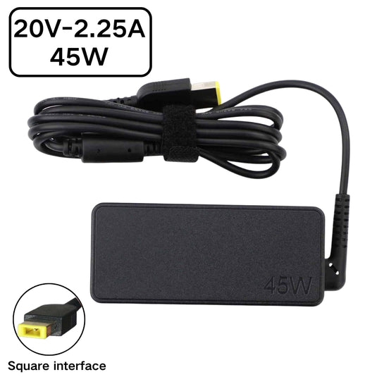 [20 V-2,25 A/45 W] [carré jaune] chargeur adaptateur d'alimentation secteur d'origine pour ordinateur portable Lenovo