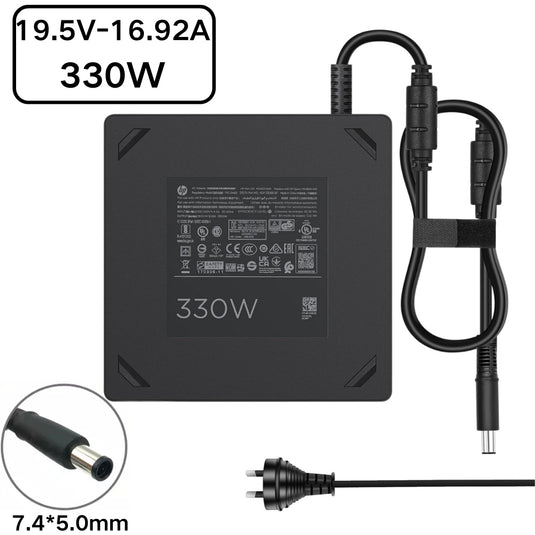 [19.5V-16.92A/330W][7.4x5.0] Cargador adaptador de fuente de alimentación de CA para computadora portátil para juegos HP OMEN X 17