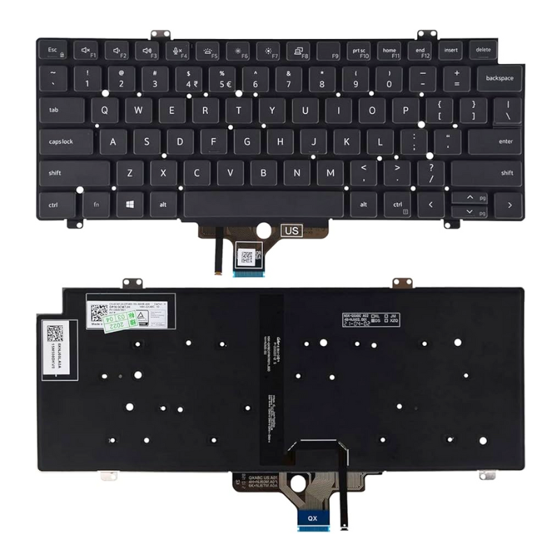 Chargez l&#39;image dans la visionneuse de la galerie, DELL Latitude 5420 5421 7420 7430 7520 7521 P137G Series - Laptop Keyboard With Back Light US Layout
