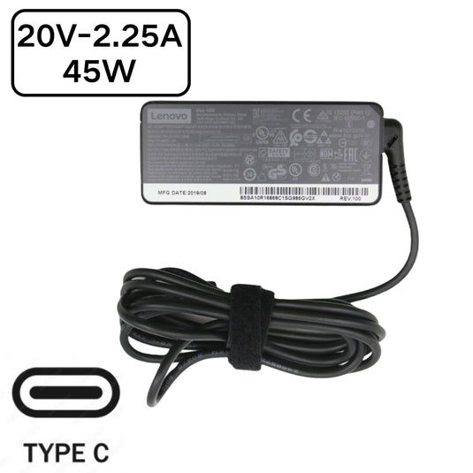 [45 W] [Type-C] Lenovo USB C pour ordinateur portable AC chargeur de voyage mural adaptateur de voyage