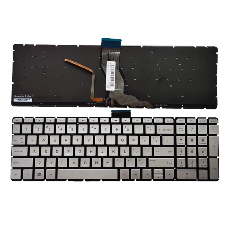 Chargez l&#39;image dans la visionneuse de la galerie, HP 15-AB500 15-AB000 15-AB100 15-AB525 15-AB066 15-AB200 17-G119D Series - Laptop Keyboard With Back Light US Layout
