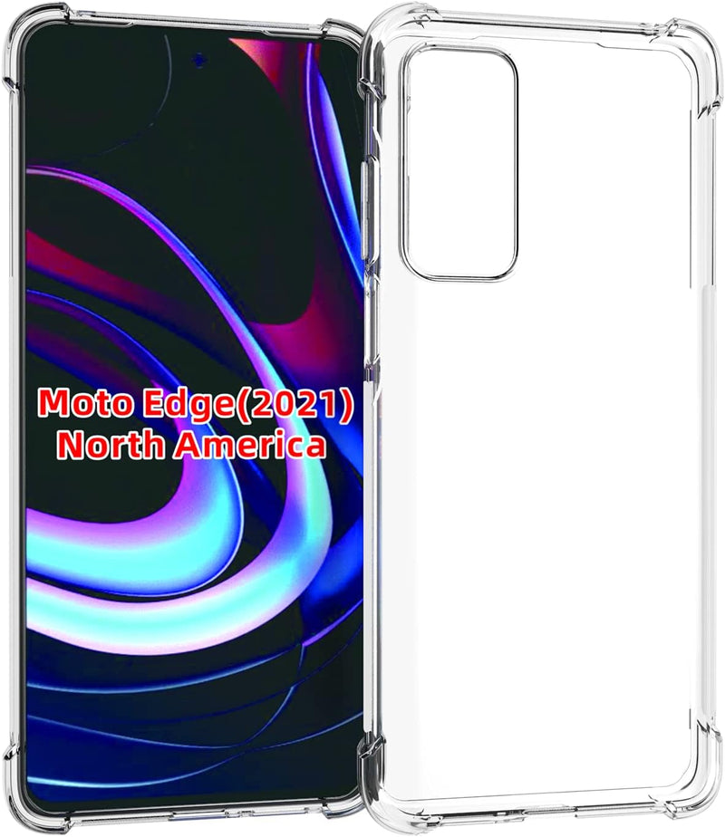 Chargez l&#39;image dans la visionneuse de la galerie, Motorola Moto Edge 2021 - AirPillow Cushion Transparent Soft Clear TPU Four Corners Protective Case
