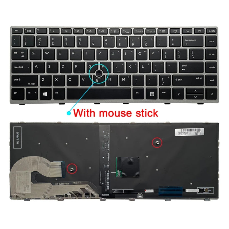 Chargez l&#39;image dans la visionneuse de la galerie, HP Elitebook 840 G5 - Laptop Keyboard With Back Light &amp; Mouse Stick US Layout - Polar Tech Australia
