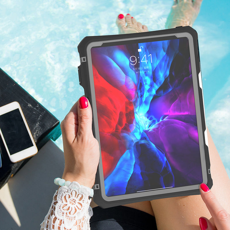 Cargue la imagen en el visor de la galería, Apple iPad Pro 11&quot; 2020 &amp; 2021 &amp; 2022 Version Shellbox Waterproof Heavy Duty Lifeproof Style Case - Polar Tech Australia
