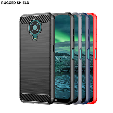 Nokia 6/6.1/6.1 Plus (X6)/6.2/6.3/6.4 - Shield Shockproof Rugged Heavy Duty Case With 2PC 9HD Tempered Glass Screen Protector