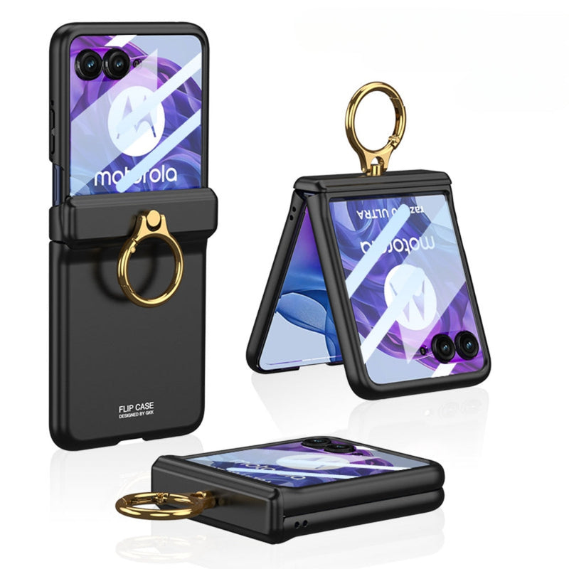 Load image into Gallery viewer, [With Ring Stand] Motorola Razr 50/Ultra - Magnetic Hinge Shockproof Phone Case
