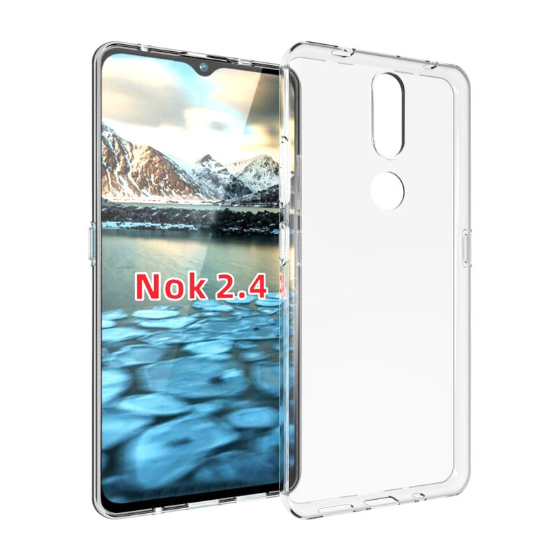 Chargez l&#39;image dans la visionneuse de la galerie, Nokia 2.4 - AirPillow Cushion Transparent Soft Clear TPU Four Corners Protective Case
