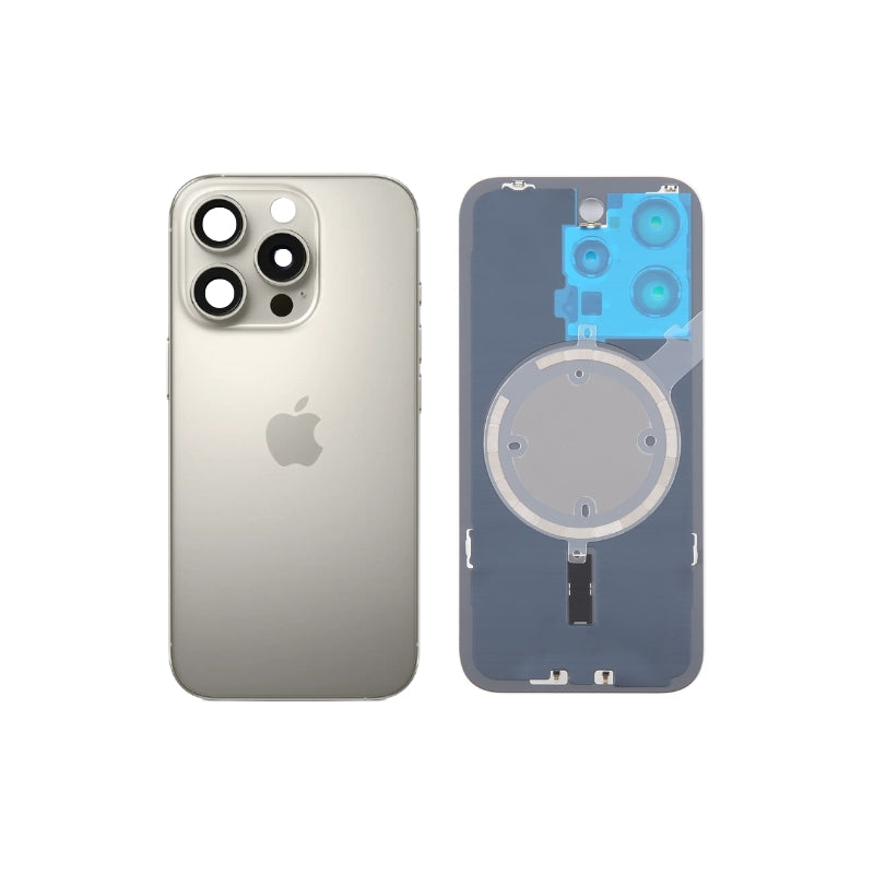 Cargue la imagen en el visor de la galería, [Assembly] Apple iPhone 16 Pro - Glass Battery Back Cover with Camera Lens Cover + MagSafe Magnet
