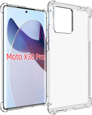 Motorola Moto Edge 30 Ultra - AirPillow Cushion Transparent Soft Clear TPU Four Corners Protective Case