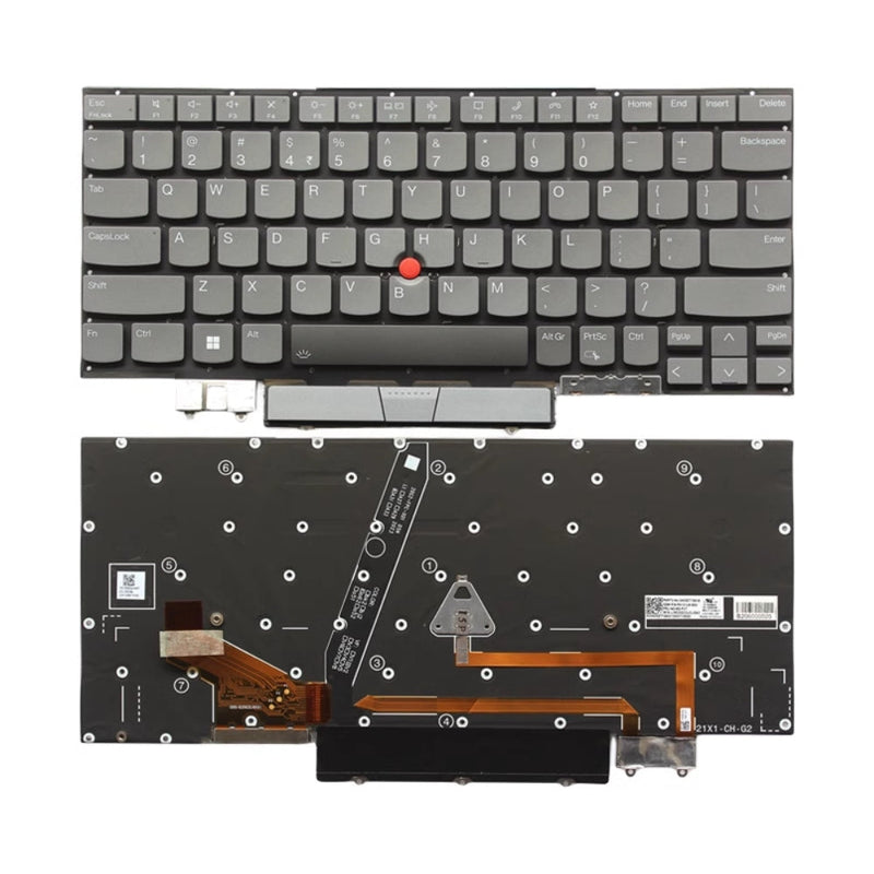 Chargez l&#39;image dans la visionneuse de la galerie, Lenovo ThinkPad X1 Carbon Gen 10 21CB 21CC (Year 2022) - Keyboard With Back Light US Layout Replacement Parts - Polar Tech Australia
