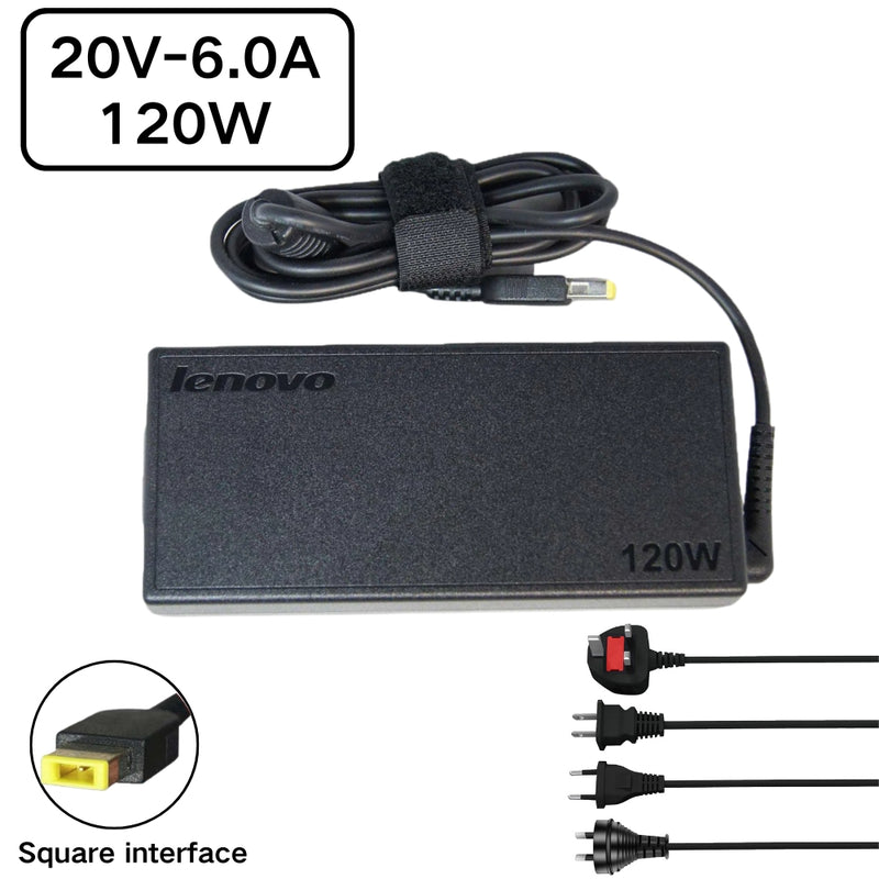 Chargez l&#39;image dans la visionneuse de la galerie, [20V-6.0A/120W][Yellow Square] Lenovo 3 SERIES 5 Series Desktop A Series all in ones AC Power Supply Adapter Charger
