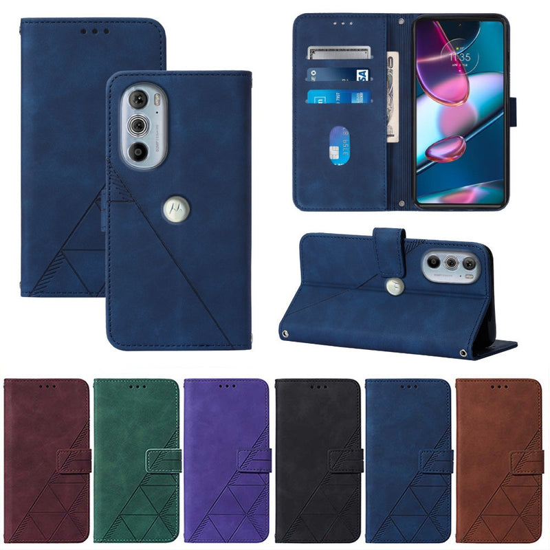 Chargez l&#39;image dans la visionneuse de la galerie, [With Shoulder Strap] [With Card Slot] Motorola Moto G Play 2023/G Power 2022 - PU leather Crossbody Wallet Style Shockproof Phone Case
