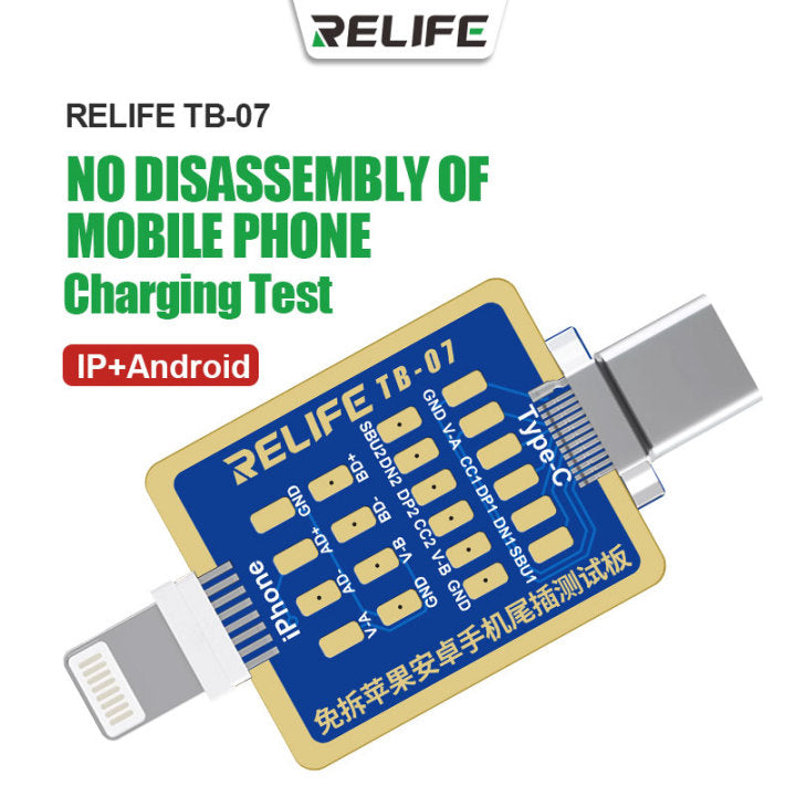 Load image into Gallery viewer, [TB-07] RELIFE Disassembly-Free IP Android Phone Charge Interface Test Board - Polar Tech Australia
