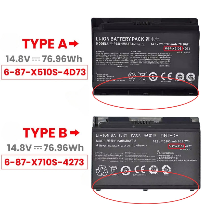 Chargez l&#39;image dans la visionneuse de la galerie, [P150HMBAT-8] Clevo K670E NP8131 NP8150 - Replacement Battery - Polar Tech Australia
