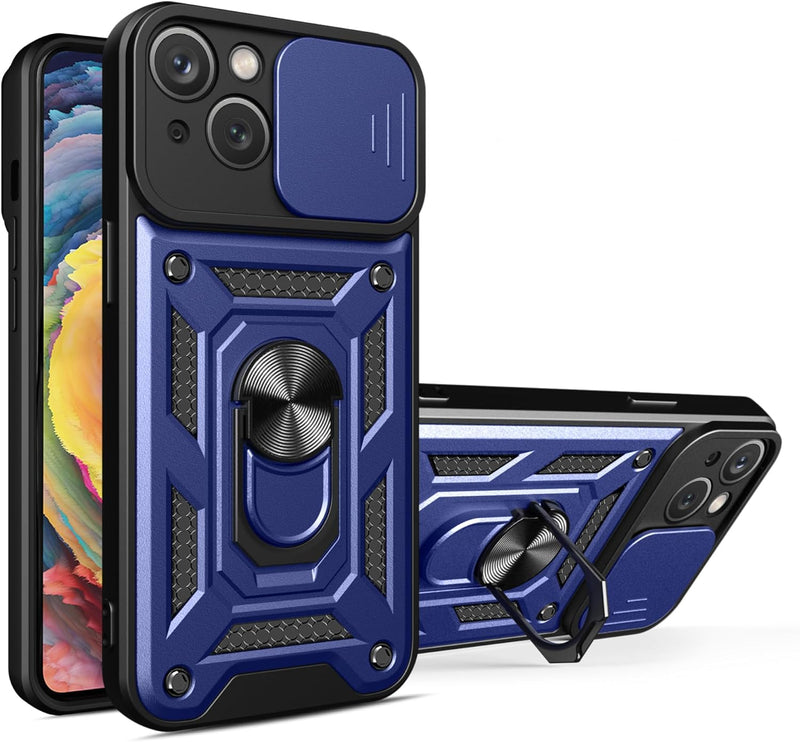 Cargue la imagen en el visor de la galería, [Magnetic Ring Kickstand][Camera Cover] Motorola Moto Edge 40Pro/Edge Plus 2023/X40/X40 Pro - Shield Shockproof Rugged Heavy Duty Case
