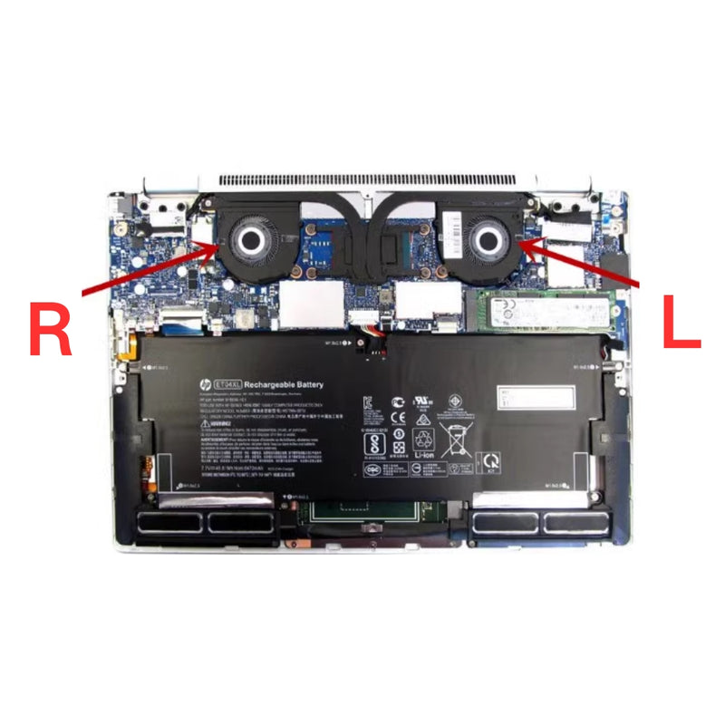 Chargez l&#39;image dans la visionneuse de la galerie, HP EliteBook X360 1020 G2 - Laptop CPU &amp; GPU Cooling Fan - Polar Tech Australia
