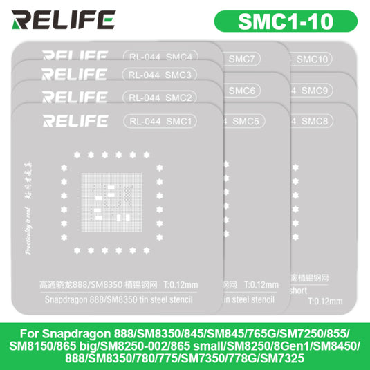 [RL-044] RELIFE Android Series Chip Planting Tin Steel Stencil set/35pcs - Polar Tech Australia