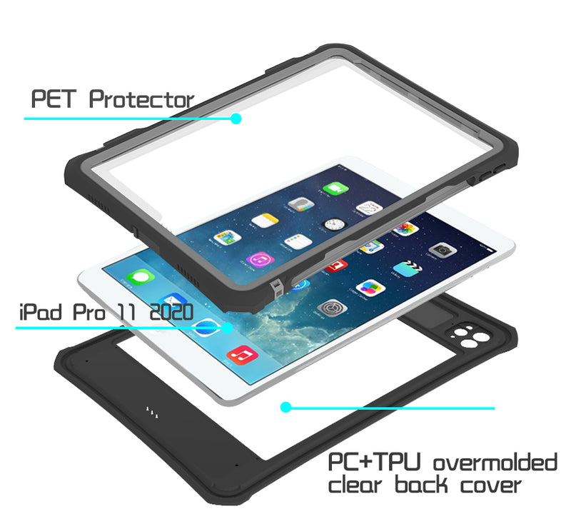 Cargue la imagen en el visor de la galería, Apple iPad Pro 11&quot; 2020 &amp; 2021 &amp; 2022 Version Shellbox Waterproof Heavy Duty Lifeproof Style Case - Polar Tech Australia
