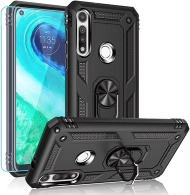 [Magnetic Ring Kickstand] Motorola Moto G Fast - Shield Shockproof Rugged Heavy Duty Case