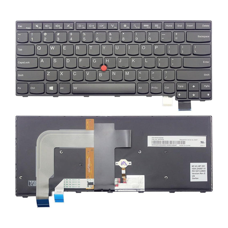 Cargue la imagen en el visor de la galería, Lenovo Thinkpad T470S T460S - Keyboard With Back Light US Layout Replacement Parts - Polar Tech Australia
