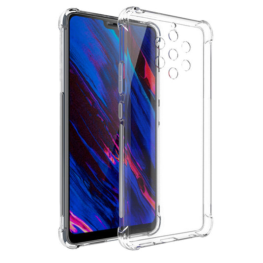 Nokia 9 PureView - AirPillow Cushion Transparent Soft Clear TPU Four Corners Protective Case With 2PC 9HD Tempered Glass Screen Protector