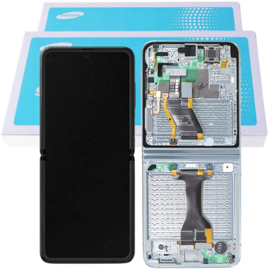 [Samsung Service Pack] Samsung Galaxy Z Flip 5 5G (SM-F731) Conjunto de pantalla táctil LCD con marco