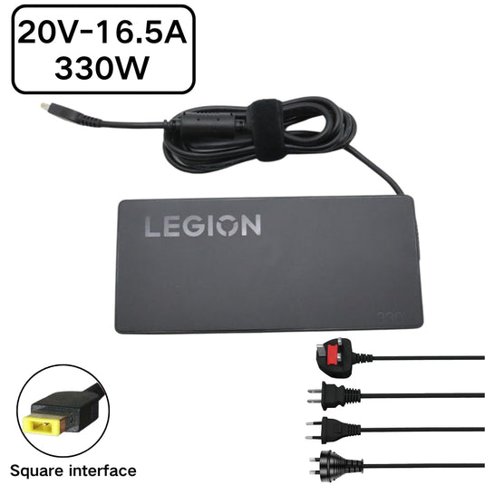 [20V-16.5A/300W][Yellow Square] Lenovo Legion Pro 7 16IRX8H 9 16IRX8 Laptop AC Power Supply Adapter Charger