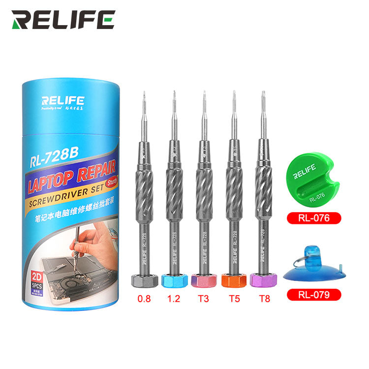 Cargue la imagen en el visor de la galería, [RL-728A] RELIFE 2D Sturdy Mobile Phone Repair Screwdriver set - Polar Tech Australia
