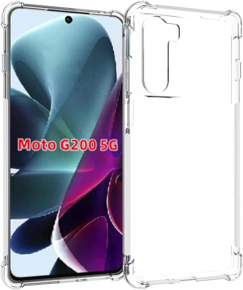 Cargue la imagen en el visor de la galería, Motorola Moto G200 5G - AirPillow Cushion Transparent Soft Clear TPU Four Corners Protective Case
