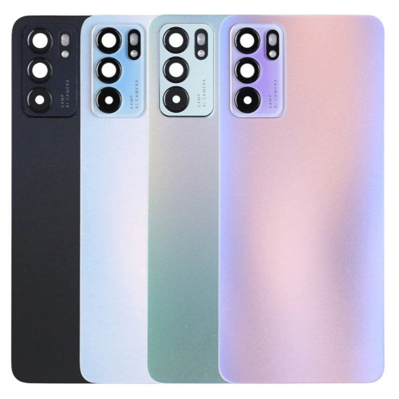 Cargue la imagen en el visor de la galería, [With Camera Lens] OPPO Reno6 5G (CPH2251) - Rear Back Battery Cover Panel - Polar Tech Australia
