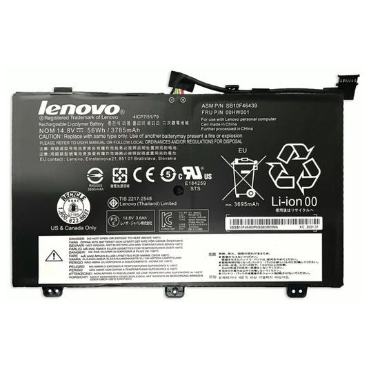 [00HW000] Lenovo ThinkPad S3 S5 Series - Replacement Battery - Polar Tech Australia