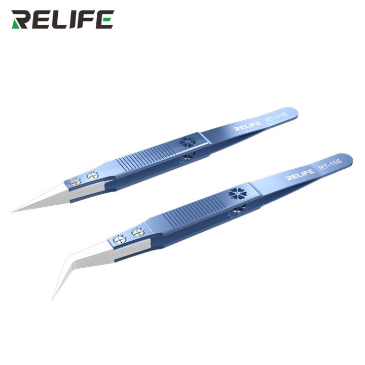 Load image into Gallery viewer, [RT-11E, RT-15E] RELIFE Precision Titanium Alloy Ceramic Tweezers - Polar Tech Australia
