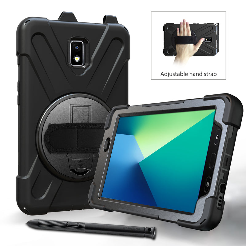 Load image into Gallery viewer, Samsung Galaxy Tab Active 2 8&quot; 2017 (T390/T395) Heavy Duty 360 Degree Rotate Stand Hand Strap Case - Polar Tech Australia
